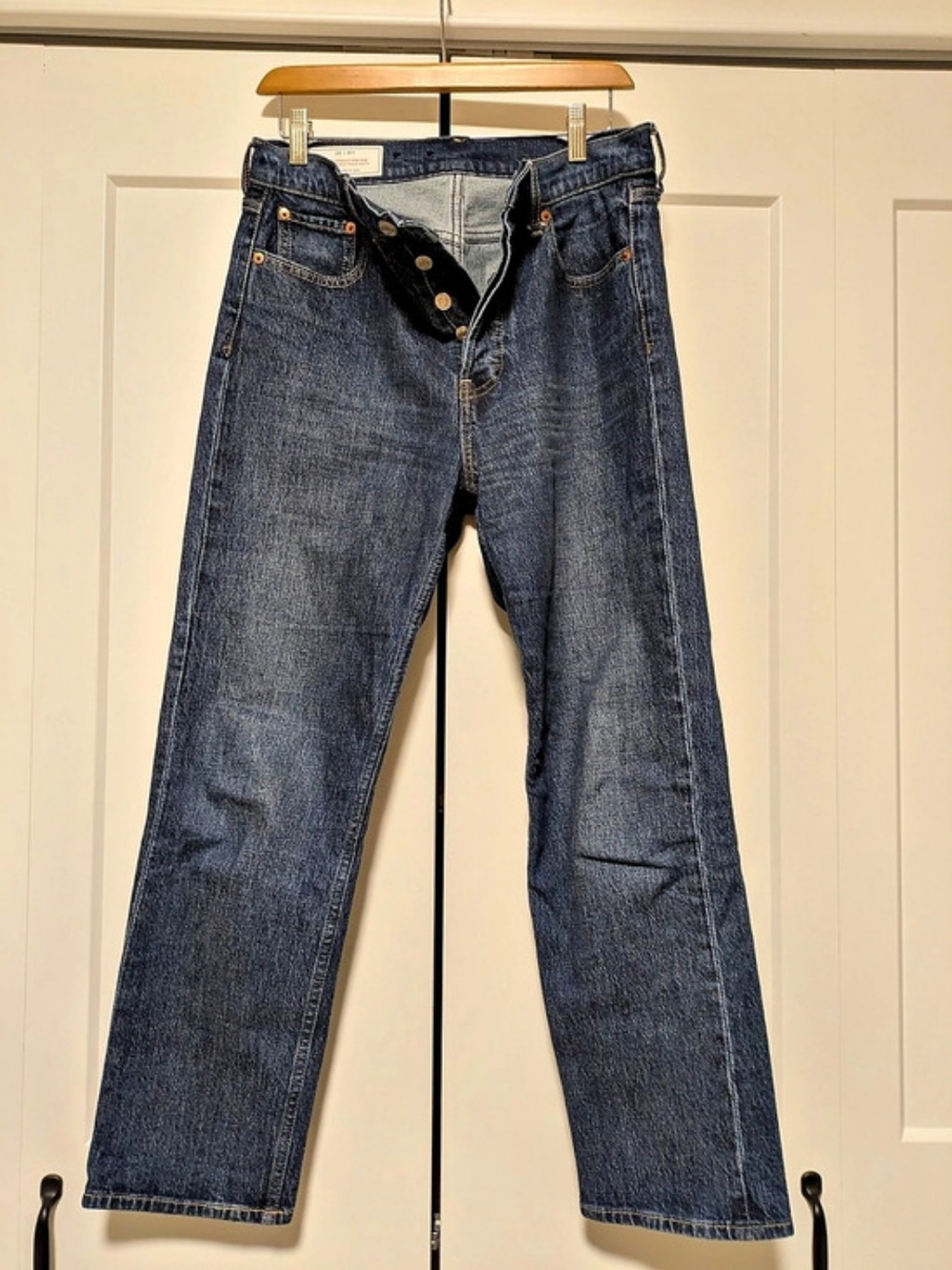 Gap Cheeky Straight High Rise Jeans Blue Waist 29 (8)